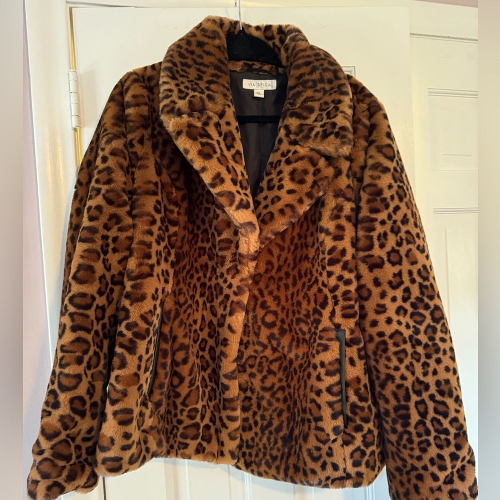 Via spiga leopard jacket
